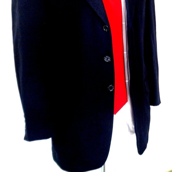 FENDI MEN NAVY BLUE SPORTS JACKET SIZE 37 R - Picture 6 of 12
